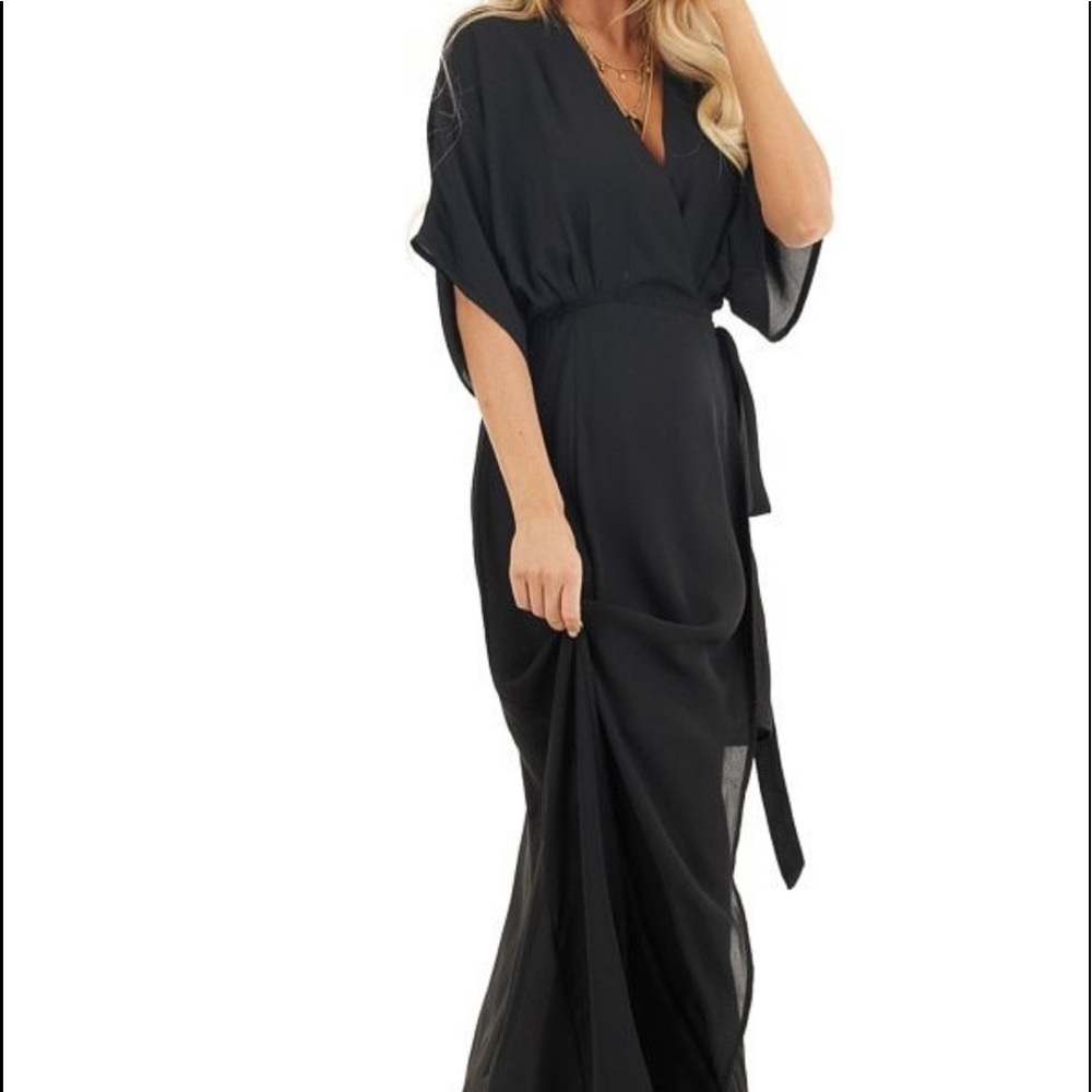 Kimono style wrap dress